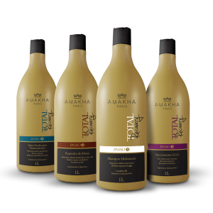 Recuperación total del cabello, kit 4 pasos